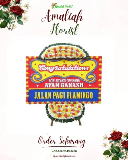 Sewa Papan Bunga Lokasi Pernikahan Gunung Putri